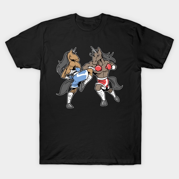 Kickboxing Muay Thai Unicorns T-Shirt by ModernMode